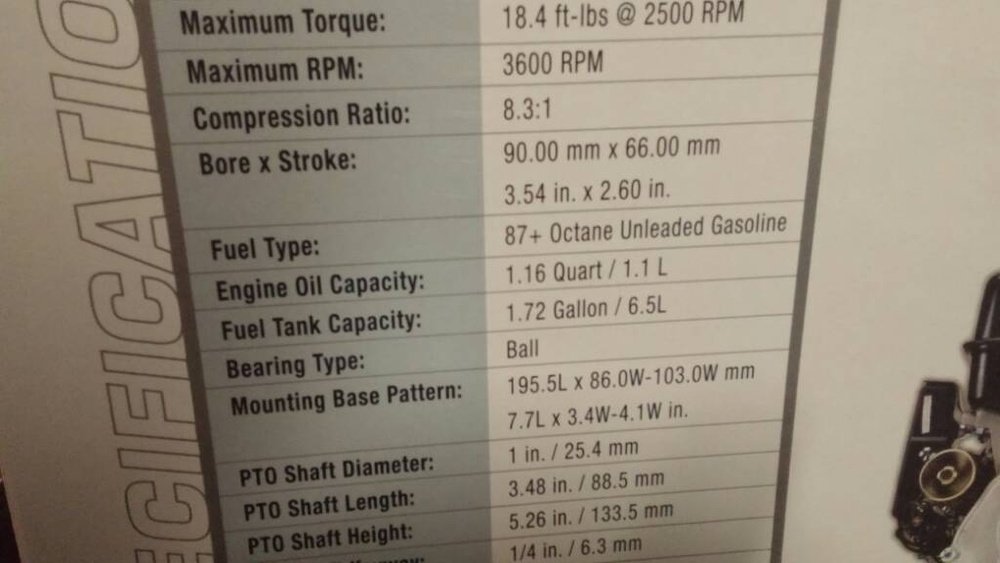 Predator 420 Oil Capacity